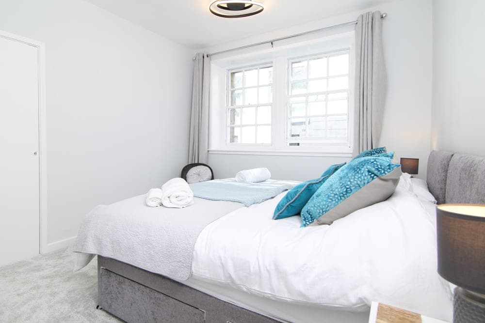 Bedroom 1 set up as a superking bed